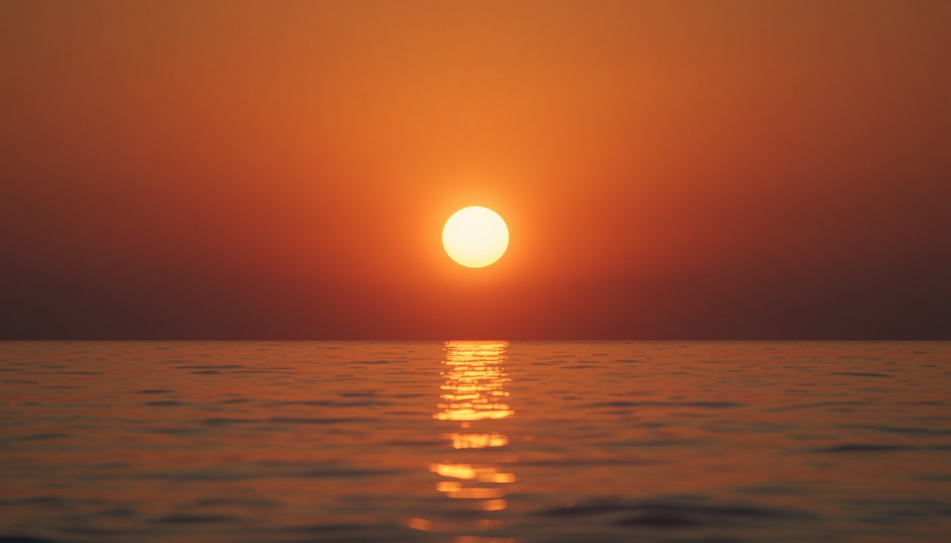 Warm evening glow representing calm end-of-day atmosphere
